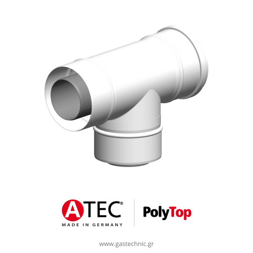 ATEC PolyTop Σωλήνας 87° διασταύρωσης για σύνδεση σε σειρά διπλού τοιχώματος